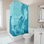 Hawaiian Surfer, groene kamer voor Hawaï Douchegordijn (In situ)