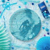 Hawaiian Surfer, groene kamer voor Hawaï Papieren Bordje (Feest)