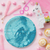 Hawaiian Surfer, groene kamer voor Hawaï Papieren Bordje (Feest)