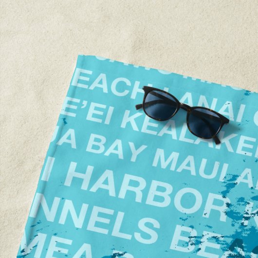 Hawaiian Surfer, groene kamer voor Hawaï Strandlaken (In situ)