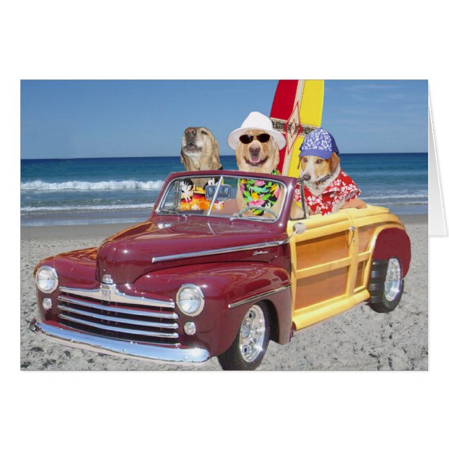  Hawaiian Surfer-honden/labs (Voorkant Horizontaal)