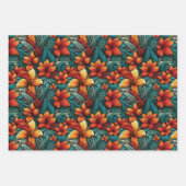 Hawaiian Surfer Paradise Design Inpakpapier Vel (Voorkant)