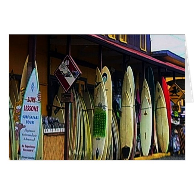 Hawaiian Surfers Kaart (Voorkant Horizontaal)