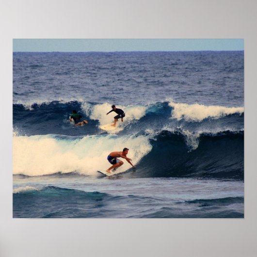 Hawaiian Surfers Print (Voorkant)