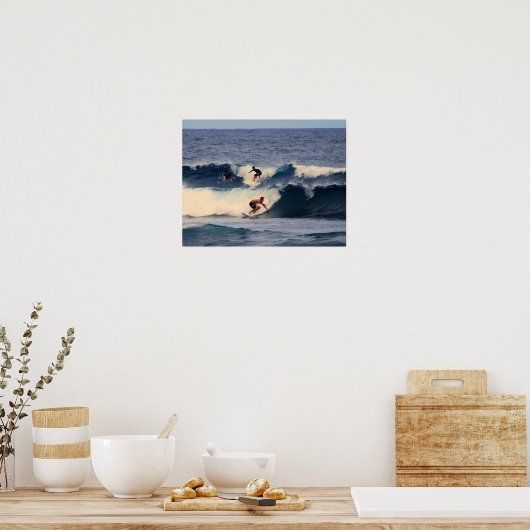 Hawaiian Surfers Print (Keuken)