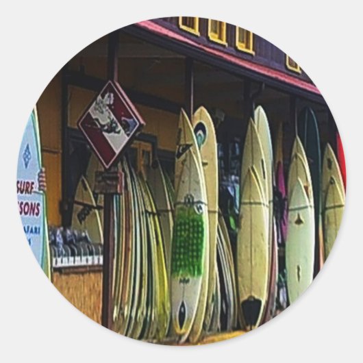 Hawaiian Surfers Sticker (Voorkant)