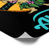 Hawaiian Surfing Buddha Aloha Hawaii Beach Yoga Poster (Hoek)