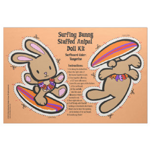 Hawaiian Surfing Bunny Doll Kit & Gevulde Dier Stof