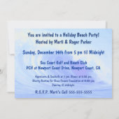 Hawaiian Surfing Bunny Holiday Cartoon Kaart (Achterkant)