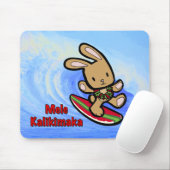 Hawaiian Surfing Bunny Holiday Cartoon Muismat (Met muis)