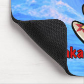 Hawaiian Surfing Bunny Holiday Cartoon Muismat (Hoek)