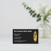 Hawaiian Surfing Shop Theme Visitekaartje (Staand voorkant)