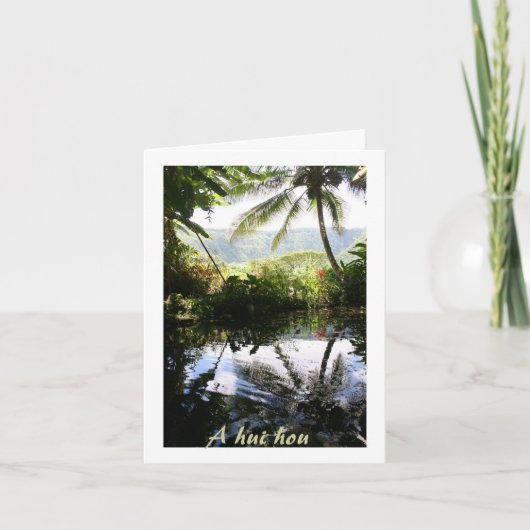 Hawaiian Sympathie Dank u van de familie Bedankkaart (Voorkant)