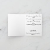 Hawaiian Sympathie Dank u van de familie Bedankkaart (Binnen)