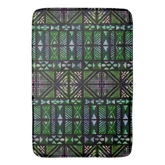 Hawaiian Tapa Pattern Badmat (Voorkant Verticaal)