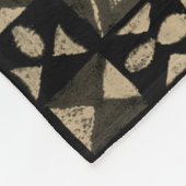 Hawaiian Tapa Pattern Fleece Deken (Hoek)