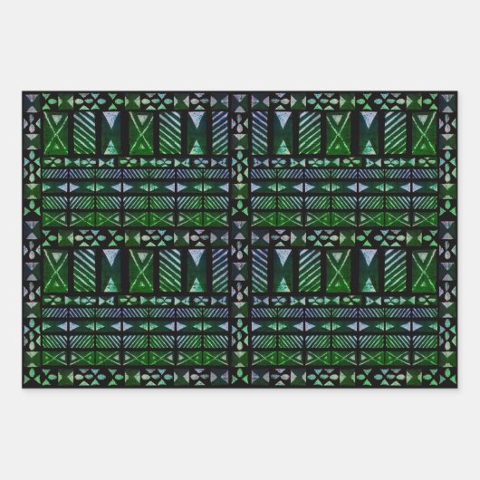 Hawaiian Tapa Pattern Inpakpapier Vel (Voorkant)