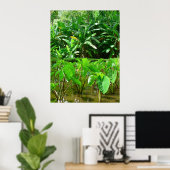 Hawaiian Taro Patch Poster (Thuiskantoor)