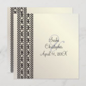 Hawaiian Tattoo Party Invitation/black/white + whi Kaart (Voorkant / Achterkant)