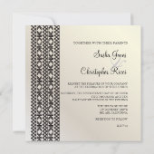 Hawaiian Tattoo Party Invitation/black/white + whi Kaart (Achterkant)