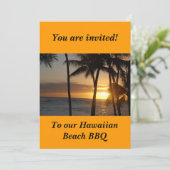 Hawaiian Thaise Uitnodiging (Staand voorkant)