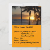 Hawaiian Thaise Uitnodiging (Achterkant)