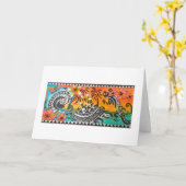 Hawaiian Themed blank Card Kaart (Gele Bloem)
