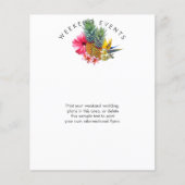 Hawaiian ThMED Weekend Wedding Events Flyer (Voorkant)