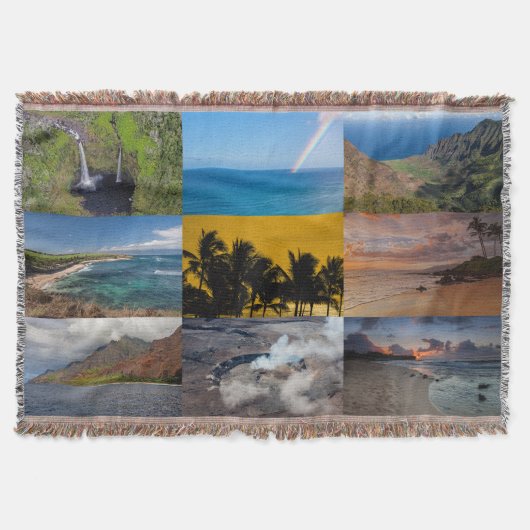 Hawaiian Throw Blanket Deken (Voorkant)