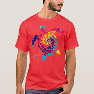 Hawaiian Tie Dye Zee Turtle Hawaii Souvenir Gift T-shirt
