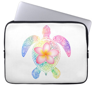 Hawaiian Tie Dye Zee Turtle T-shirt Laptop Sleeve