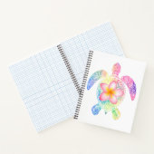 Hawaiian Tie Dye Zee Turtle T-shirt Notitieboek (Binnen)