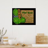 Hawaiian Tiki Bar Poster (Keuken)