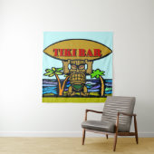 Hawaiian Tiki Bar, voeg tekst toe, Wandkleed (In situ)