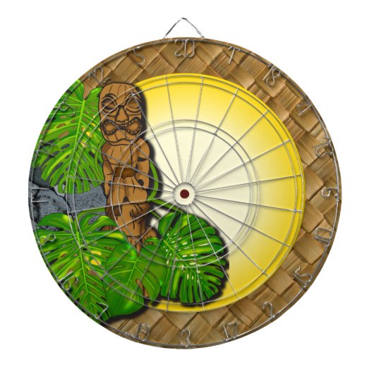 Hawaiian Tiki Dartboard 3 Dartbord (Voorkant)