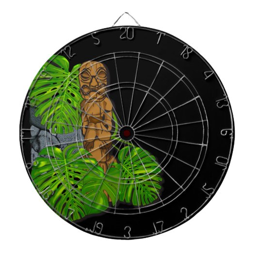 Hawaiian Tiki Dartboard Dartbord (Voorkant)