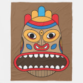 hawaiian tiki fleece deken (Voorkant)