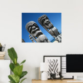 Hawaiian Tiki Gods Poster (Thuiskantoor)