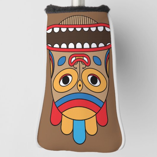 hawaiian tiki golfheadcover (Draai 90)