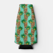 Hawaiian Tiki herhaal patroon Flesjeskoeler (Voorkant)