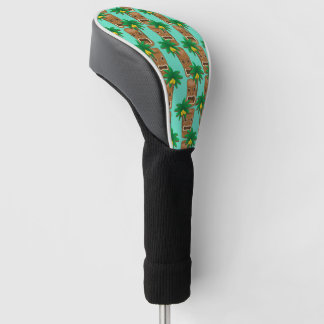 Hawaiian Tiki herhaal patroon Golfheadcover
