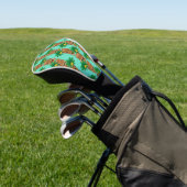 Hawaiian Tiki herhaal patroon Golfheadcover (Insitu)
