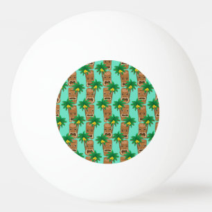 Hawaiian Tiki herhaal patroon Pingpongbal