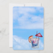 Hawaiian Tiki Hut party uitnodiging (Achterkant)