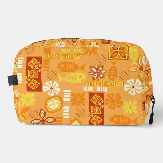 Hawaiian Tiki Icons Travel Bag Toilettasje (Voorkant)