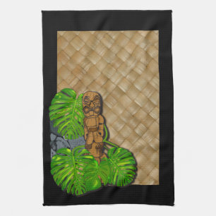 Hawaiian Tiki Lauhala Kitchen Towels 2 Theedoek