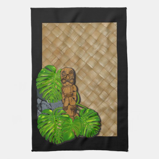 Hawaiian Tiki Lauhala Kitchen Towels 2 Theedoek (Verticaal)