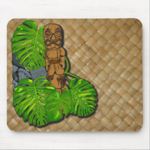 Hawaiian Tiki Lauhala Mousepad Muismat
