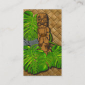 Hawaiian Tiki Lauhala Visitekaartjes (Achterkant)