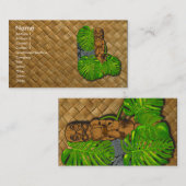 Hawaiian Tiki Lauhala Visitekaartjes (Voorkant / Achterkant)